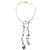 COLLANA CHANEL PERLE E LOGO CC 2004 CUORI MADEMOISELLE STRASS 48-54 COLLANA Argento