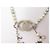 COLLANA CHANEL PERLE E LOGO CC 2004 CUORI MADEMOISELLE STRASS 48-54 COLLANA Argento - vista 2
