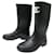 NUEVAS BOTAS DE LLUVIA CHANEL LOGO CC 36 BOTAS DE GOMA Negro