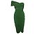 Vestido drapeado verde de Lanvin con un hombro