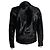 Philipp Plein Ponyskin Reißverschlussjacke Schwarz - Ansicht 3