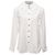 Timeless Camicia a maniche lunghe in cotone bianco con bottoni decorati Chanel