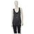 Set John Richmond in seta nera top senza maniche e pantaloni S Nero - vista 3