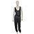 Set John Richmond in seta nera top senza maniche e pantaloni S Nero - vista 9
