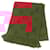 Louis Vuitton Wool Silk Monogram Shawl Scarf Red Cloth  ref.1825050