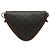 Céline Sac à épaule Triangle Triomphe Celine en cuir PVC Marron - vue 3