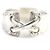 Hermès Hermes Silver Mexican Ring Corset 51 Silvery Metallic - view 2