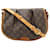Louis Vuitton Monogram Menilmontant PM Shoulder Bag Brown Cloth  ref.1825474