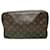 Pochete de Maquiagem Monograma Louis Vuitton Marrom Lona  ref.1825596