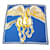 Hermès Hermes Pegase Cashmere Silk Large Shawl Scarf Blue Cloth  ref.1825617