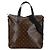 Sac tote Kitan Monogram Macassar Louis Vuitton Marron