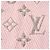 Sciarpa Louis Vuitton Logo Mania Shine M70466 Rosa - vista 4