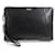 Christian Dior Dior Homme Oblique Galaxy Leather Pouch Clutch Black  ref.1826522