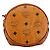 Borsa a spalla in pelle con logo MCM marrone - vista 3