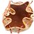 Borsa a spalla in pelle con logo MCM marrone - vista 4