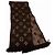 Sciarpa Louis Vuitton Monogram Logo Mania M71383 Marrone - vista 2