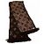 Sciarpa Louis Vuitton Monogram Logo Mania M71383 Marrone - vista 3