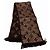 Sciarpa Louis Vuitton Monogram Logo Mania M71383 Marrone - vista 4