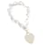 Pulseira de corrente com tag em forma de coração Tiffany & Co Prata Metálico Metal  ref.1826945