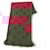 Louis Vuitton Logomania Monogram Silk Scarf Red Cloth  ref.1827233