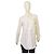 Camisa blanca de algodón sin cuello Helmut Lang Blanco