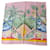 Hermès Bufanda rectangular de seda Aloha Hermes H942026S Rosa Lienzo