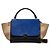 Céline Borsa trapezio in pelle scamosciata Celine 2WAY Blu