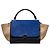 Céline Borsa trapezio in pelle scamosciata Celine 2WAY Blu - vista 2