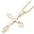 Autre Marque Collana Croce in Diamante 0,12ct K18YG Oro D'oro