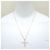 Autre Marque Collana Croce in Diamante 0,12ct K18YG Oro D'oro - vista 2