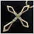 Autre Marque Collana Croce in Diamante 0,12ct K18YG Oro D'oro - vista 5