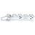 Autre Marque Collana in diamante a motivo cuore K10WG Bianco - vista 2
