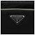 PRADA Borsa a Spalla in Nylon Pelle Nera Argento Autentica 97437 - vista 17