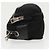 PRADA Borsa a Spalla in Nylon Pelle Nera Argento Autentica 97437 - vista 4
