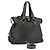 SAINT LAURENT Bolsa Muse de couro 2 vias preta Auth 97545
