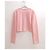 Dior x Raf Simons Frühling 2015 Rosa Gekürzter Cardigan Pink - Ansicht 3