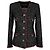 Chanel Nuevo Chaqueta de Tweed Negro con Botones Legendarios de Joyas