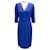 Autre Marque Judith & Charles Cobalt Blue V-Neck Belted Ora Dress Synthetic  ref.1830750