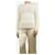 Maje Creme Kabelstrickpullover - Größe UK 8 Roh  - Ansicht 3