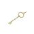 Tiffany & Co Tiffany Oval Key Charm Pendant Necklace Golden