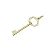 Tiffany & Co Tiffany Oval Key Charm Pendant Necklace Golden - view 2