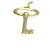 Tiffany & Co Tiffany Oval Key Charm Pendant Necklace Golden - view 3
