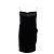 Abito mini senza spalline in velluto nero Saint Laurent - vista 4