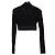 Top Corto DG-Logo en Jacquard de Algodón Negro de Dolce & Gabbana
