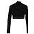 Top Corto DG-Logo en Jacquard de Algodón Negro de Dolce & Gabbana - vista 2