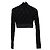 Top Corto DG-Logo en Jacquard de Algodón Negro de Dolce & Gabbana - vista 4