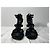 Sandali Cage Saint Laurent in Camoscio Nero - vista 10