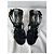 Sandali Cage Saint Laurent in Camoscio Nero - vista 13