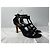 Sandali Cage Saint Laurent in Camoscio Nero - vista 9