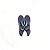 Timeless Botas de tornozelo de salto baixo com bico captoe em glitter azul marinho com logo CC da Chanel - vista 12